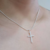 Colar Cruz Com Zircônias