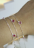 Pulseira Corações Rosa Pink - comprar online