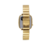 Relógio Feminino Digital Quadrado Espelhado Led Dourado - comprar online