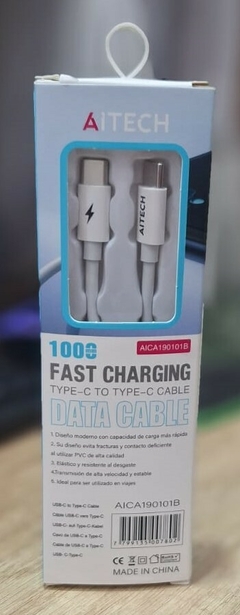 Cable Tipo C a Tipo C PC 20WAICA190101B Aitech 1m Carga Rapida - comprar online