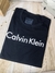 Camisa feminina t-shirt 100% algodão CK Calvin Klein - preta