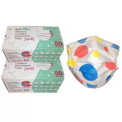 MÁSCARA DESCARTÁVEL INFANTIL BOLINHA WORK FREX - comprar online