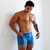 Cueca boxer longa em microfibra de poliamida