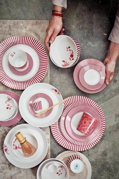 PLATO ROYAL STRIPE ROSA OSCURO 21CM en internet