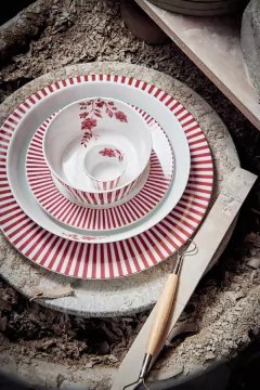 BOWL ROYAL STRIPE ROSA OSCURO 15CM en internet