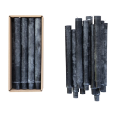 SET 12 VELAS NEGRAS