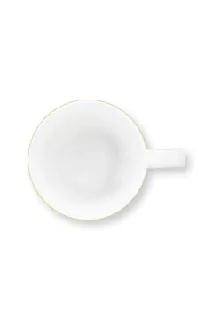 MUG GRANDE LOVE BIRDS MEDALLION RAYAS ESMERALDA 250ML - Sentido José Ignacio