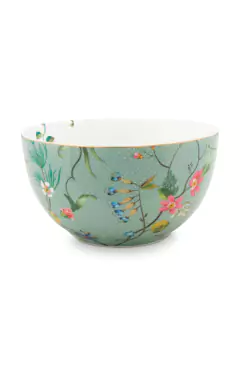 BOWL JOLIE FLOWERS AZUL 12CM - comprar online