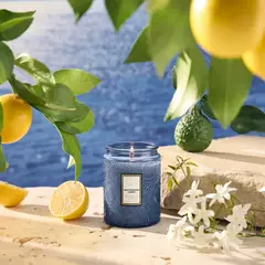 MEDITERRANEAN LEMON VELA EN FRASCO DE VIDRIO CHICA en internet