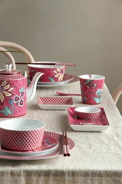 SET DE SUSHI ORIENTAL FLOWER FESTIVAL ROSA OSCURO - comprar online