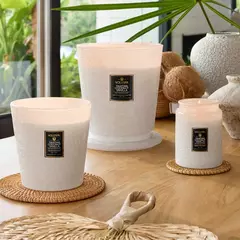 TAHITIAN COCONUT VANILLA VELA EN FRASCO DE VIDRIO GRANDE - Sentido José Ignacio