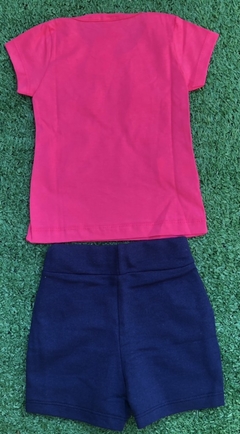 Conjunto camiseta e short - Sonho alto (02 anos) - PiThéo Moda Feminina e Infantil