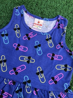 Vestido estampado clipes - Brandili (03 anos) - loja online