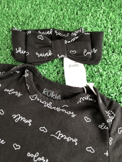 Body com faixa preta Kukiê (tamanho XG) - comprar online
