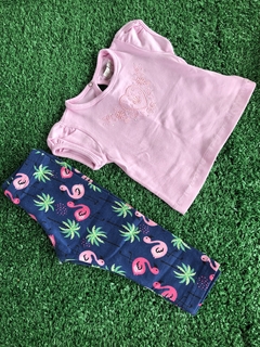 Conjunto flamingos playground (Tamanho G) - comprar online