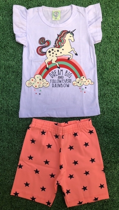 Conjunto short e camiseta unicórnio - Sonho alto (03 anos) - comprar online