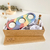 Caixa presente - Suporte 3 velas_arco íris - comprar online