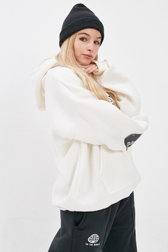 Imagen de Buzo Hoodie Global Estampado Mujer