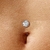 Piercing de ombligo flotante de acero quirúrgico