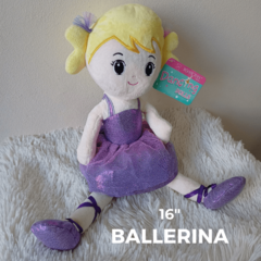 Muñeca Ballerina de peluche 16" - eydbebes