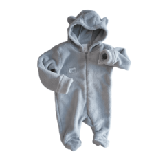 Enterito/Romper de piel Unisex básico Naranjo 0-3m