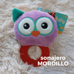 Sonajero de peluche y mordillo (13 cm) - eydbebes