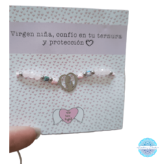 Pulsera Acero Alelí (virgen niña)