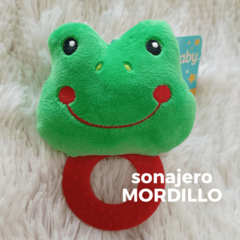 Sonajero de peluche y mordillo (13 cm) - tienda online