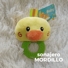 Imagen de Sonajero de peluche y mordillo (13 cm)