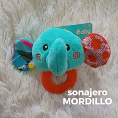 Sonajero de peluche y mordillo (13 cm)