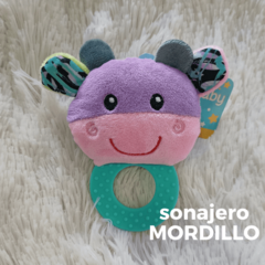 Sonajero de peluche y mordillo (13 cm)