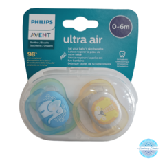 Chupetes AVENT Ultra AIR x 2 (0-6m) Estampado en internet