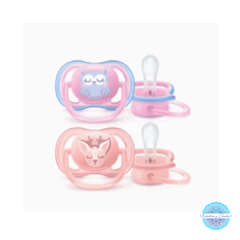 Chupetes AVENT Ultra AIR x 2 (0-6m) Estampado - tienda online