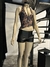 Microshort ecocuero tiro bajo - comprar online
