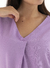 Blusa Poplin Liso Escote V 9194-1* - tienda online