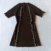 Vestido de lã marrom - M