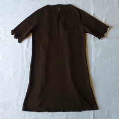 Vestido de lã marrom - M - comprar online