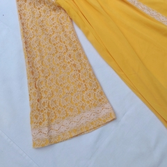 Penhoar Vintage 70's - M - Brecho Ja Vali