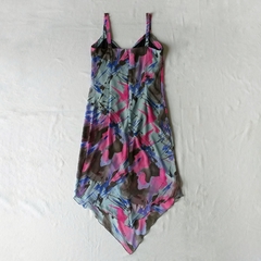 Vestido Tintas - P - Brecho Ja Vali