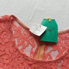 Vestido Coral - P - Brecho Ja Vali
