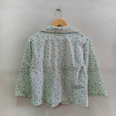 Blazer Floral Azul - M na internet