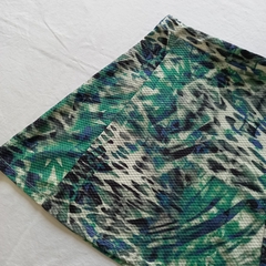 Saia Estampada Verde - M - comprar online