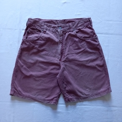 Bermuda Jeans Bordô Vintage - 42 - comprar online