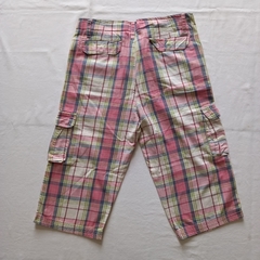 Bermuda Jeans Xadrez - 40 - loja online