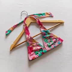Top rosa com bordado - P