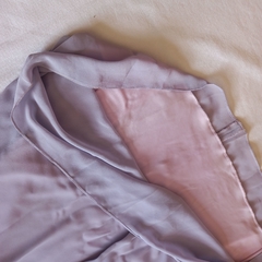 Vestido Lilás com Bordado - P - Brecho Ja Vali