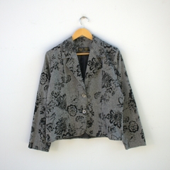 Blazer Cinza Estampado - M