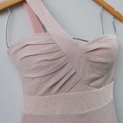 Vestido Brilhoso Rosa - P - comprar online