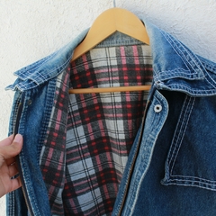 Jaqueta Jeans Vintage Forrada - G - loja online