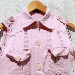 Colete Jeans Rosa - P - comprar online
